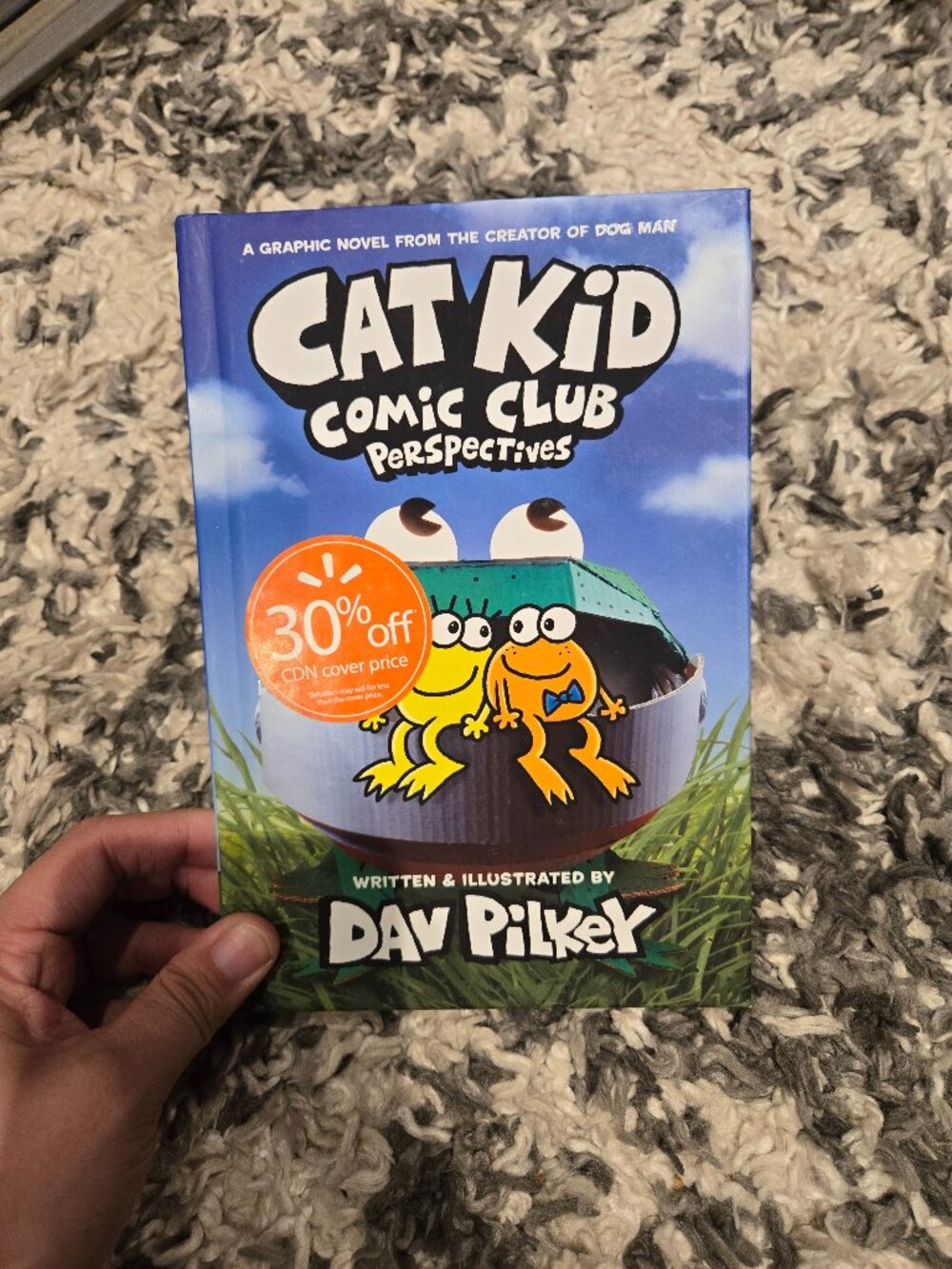 Cat Kid Comic Club: Perspectives | Dav Pilkey | Hardcover - Blue/Green